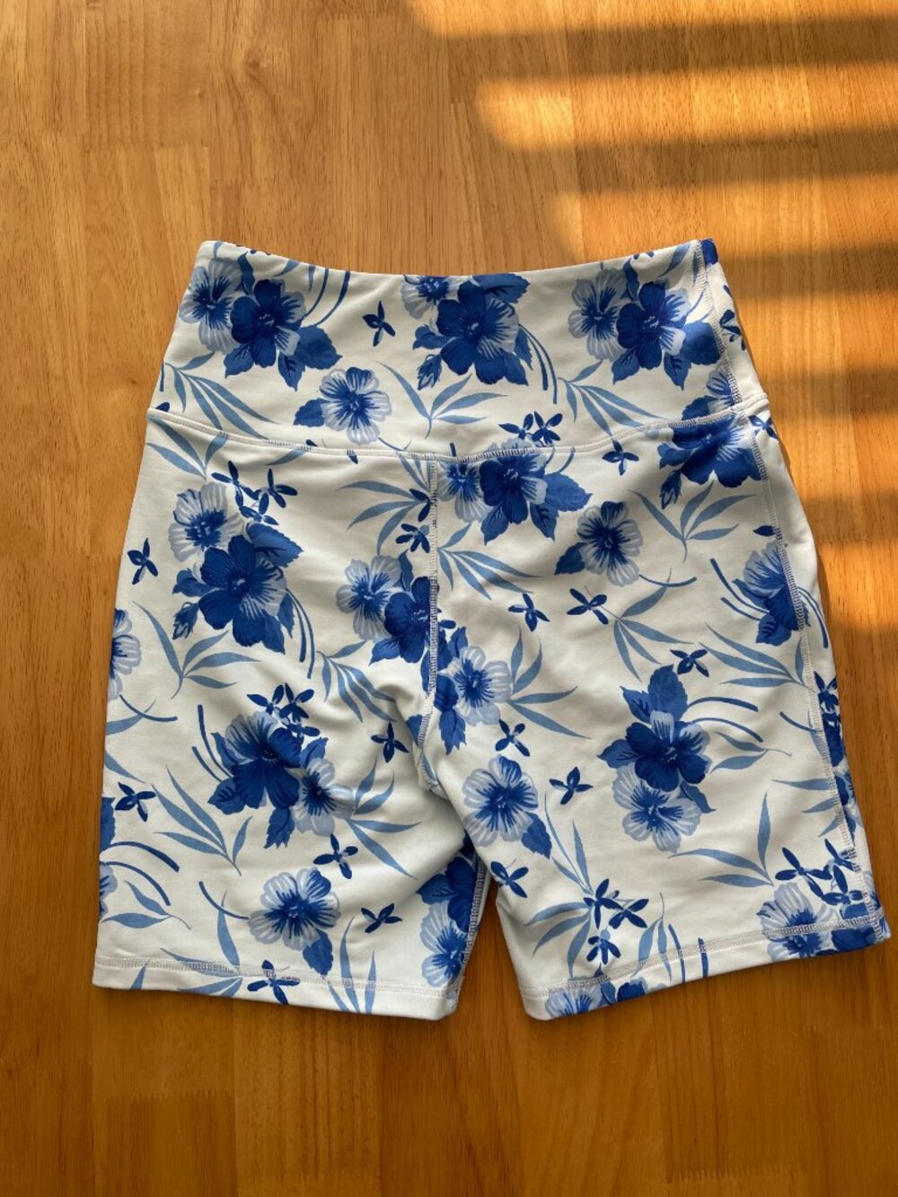 LoveShackFancy Giada Biker Shorts in Strong Current - Picture 3 of 4